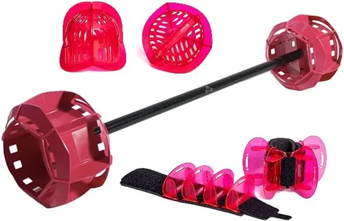 Vista 11 de Hydrorevolution Ultimate Pool Exercise Bundle Water Exercise Equipment Water Weights, Fins & Aquastrength Barbell Quick Start Guide Alta