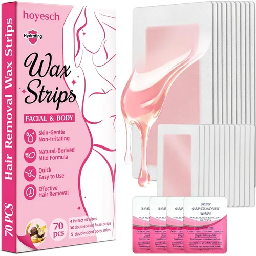 Vista 11 de 60 tiras de cera - Kit de depilación facial de 40 y 20 cuerpos