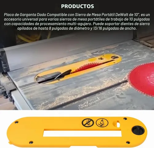Vista 6 de DWE7402DI Placa de garganta Dado para DeWalt DWE7491RS DWE7491