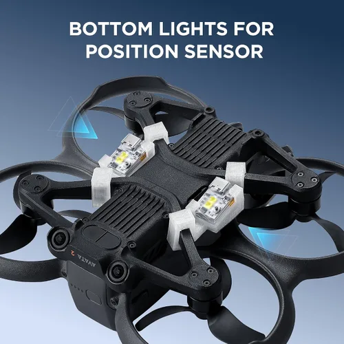 Vista 3 de Kit de luces de búsqueda para DJI Avata 2, sistema de foco táctico para drones de vuelo nocturno y navegación interior VIFLYRC Spotlight System