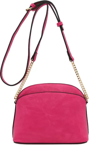 Vista 5 de FashionPuzzle Bolso bandolera pequeño de piel sintética con correa de cadena