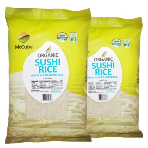 Vista 15 de McCabe Mezcla orgánica de 8 granos mixtos – Mezcla de arroz de granos integrales orgánicos 12 libras Rico en fibra y minerales Certificado USDA