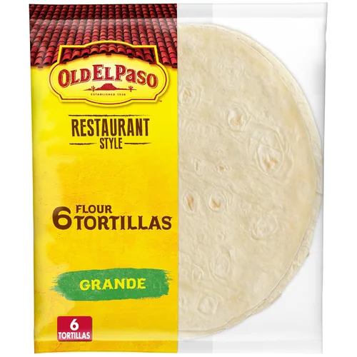 Vista 10 de Old El Paso Tortillas de harina grande estilo restaurante, 6 unidades (paquete de 5)