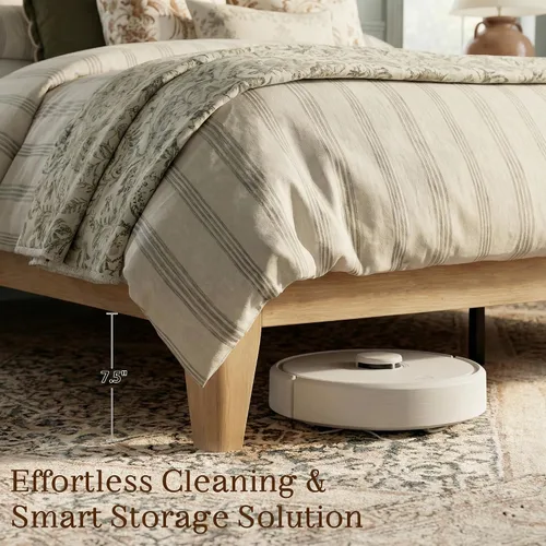 Vista 6 de Brafab Base de cama tamaño King, marco de cama de madera con cabecera de terciopelo copetudo de diamante, plataforma de madera con cabecera
