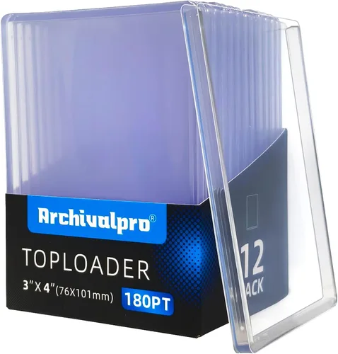 Vista 14 de 35PT Toploader - Fundas para tarjetas, 25 unidades, 3 x 4 pulgadas, Ultro transparente, para tarjetas intercambiables (25 unidades, 35 unidades)