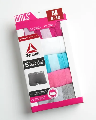 Vista 2 de Reebok Ropa interior para niña - Bragas sin costuras (5 unidades)