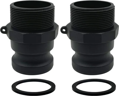 Vista 8 de BITOBITOTU - 2 accesorios Camlock Poly NPT A-50 1/2 pulgadas, tipo A, acoplamientos estándar de leva, accesorios de bloqueo de leva, ajuste