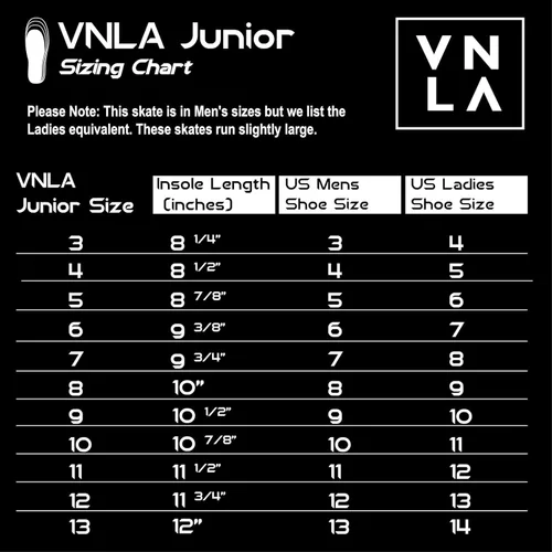 Vista 6 de VNLA Junior SLVR Jam Skate para hombre y mujer, patines unisex para interiores