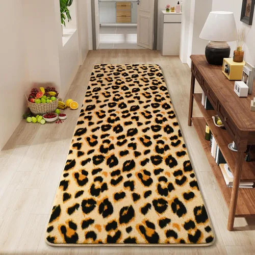 Vista 29 de Amearea Alfombra moderna lavable de 2 x 4 pies, color negro, alfombra de área pequeña para dormitorio, sala de estar, alfombra de espuma