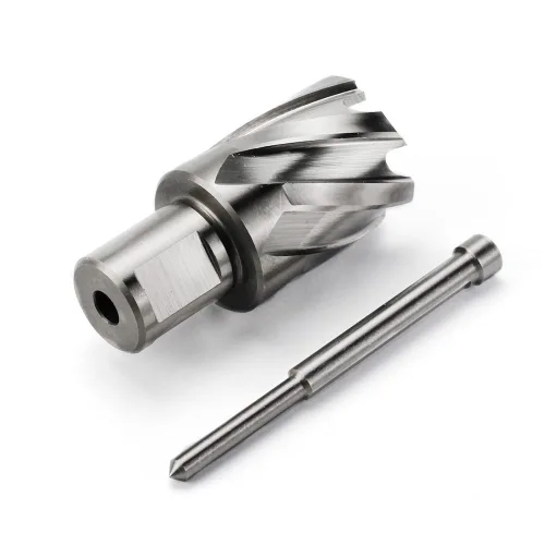 Vista 6 de OSCARBIDE 1-1/8" x 1" HSS cortador anular 3/4" Weldon Shank Mag broca