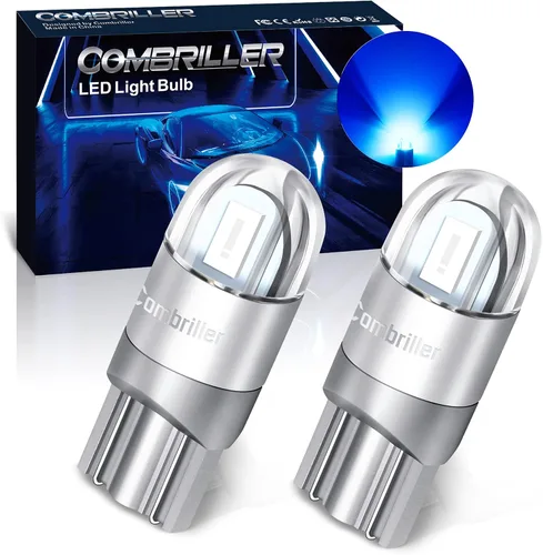 Vista 10 de Combriller 3157 Bombilla LED blanca 6000K, 3056 3156 3057 4157 LED con proyector de repuesto para luces LED de reversa, bombilla de señal de giro
