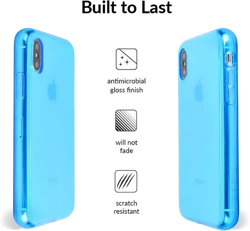 Vista 4 de Velvet Caviar Compatible con iPhone X Case/iPhone Xs Case Neon (azul neón)