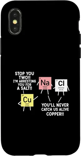 Vista 5 de Carcasa gráfica para iPhone 12 mini Chemistry Lover A Salt Science Teacher Student