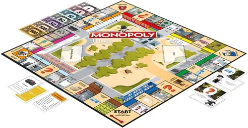 Vista 2 de Monopoly Home (edición limitada), juego de mesa, a partir de 8 años, 2-6 jugadores