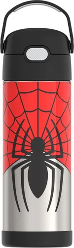 Vista 35 de THERMOS FUNTAINER - Botella aislada al vacío de acero inoxidable de 16 onzas con tapa ancha de boquilla, MINECRAFT (paquete de 6)