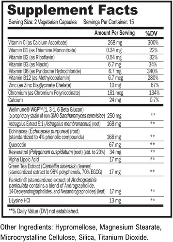 Vista 5 de Scimera - Paquete de zinc de apoyo inmunológico y saúco para aumentar la inmunidad (30 unidades, Scimune, 60 unidades de zincMD)