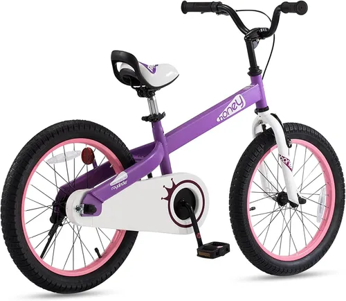 Vista 2 de Royalbaby Bicicleta Cubetube para niños de 3 a 9 años, bicicleta para niños pequeños de 12, 14, 16, 18 y 20 pulgadas, con ruedas de entrenamiento
