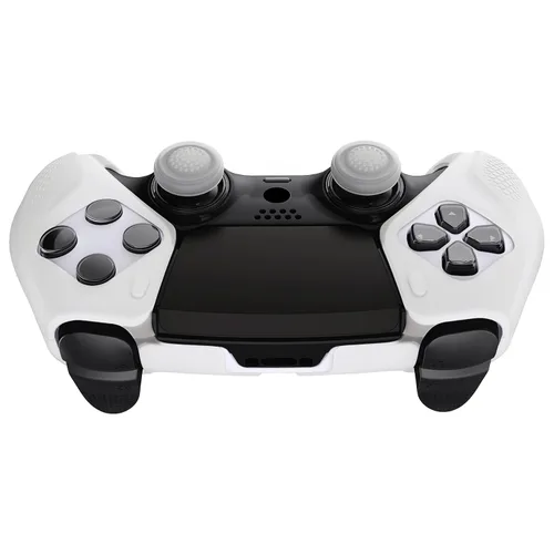 Vista 8 de PlayVital Ninja Edition Glow in Dark Half-Covered Silicone Cover for ps5 Edge Wireless Controller, Ergonomic Protector Soft Rubber Case for ps5 Edge