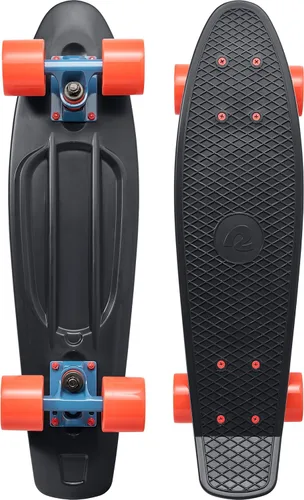 Vista 10 de Retrospec Quip Mini Cruiser Skateboard 22.5" Patineta Cruiser Completa de Plástico Retro Clásico con Rodamientos ABEC 7 y Ruedas PU, Tabla Compacta
