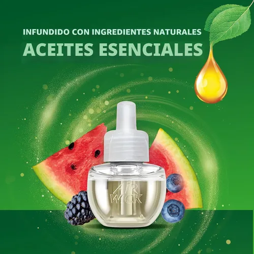 Vista 3 de Air Wick Aceites Esenciales Perfumados 0+4 Aguacate Fresco y Bayas