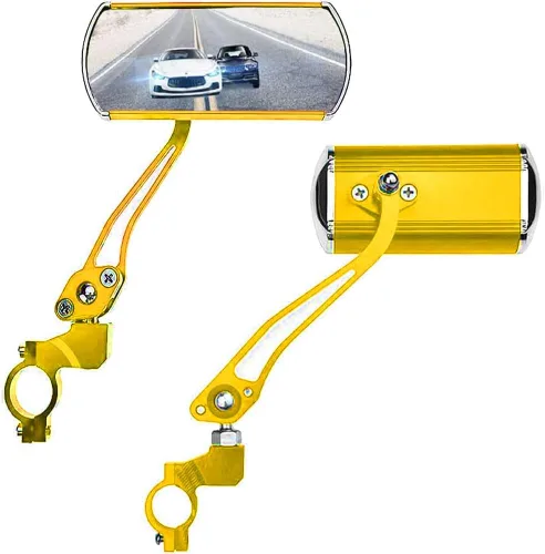 Vista 7 de Espejo retrovisor para manillar, 2 unidades, espejos de bicicleta para manillar, espejos de bicicleta para manillar para bicicleta eléctrica 1.Negro