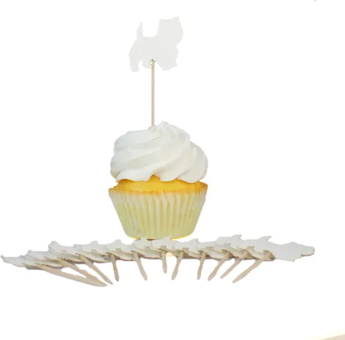 Vista 19 de Juego de 12 adornos para cupcakes de pastor alemán Decoración de pastel de perro negro hecho a mano Decoración de fiesta de cumpleaños