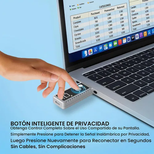 Vista 8 de CR4 Transmisor y receptor HDMI inalámbrico, 5G de baja latencia, Plug & Play, entrada 4K/salida 1080P, kit extensor para transmitir video/audio