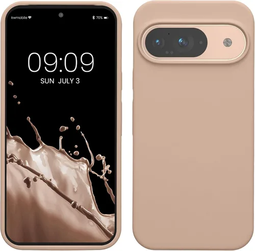 Vista 313 de kwmobile Funda Compatible con Google Pixel 6 Pro - Funda de Teléfono de Silicona TPU con Acabado Suave - Azul Caribe