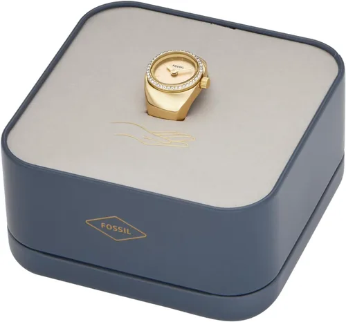 Vista 5 de Fossil Anillo de reloj para mujer con pantalla analógica de dos manecillas y banda de expansión de acero inoxidable