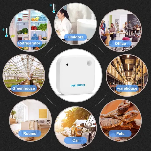 Vista 8 de Inkbird IBS-TH2 - Termómetro inalámbrico con sensor de temperatura y temperatura Bluetooth, con aplicación para Android e iOS