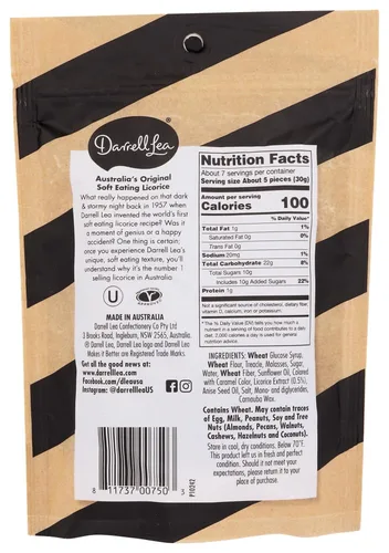 Vista 2 de Darrell Lea Soft Eating Liqurice Original - Sabor (7.05 oz)