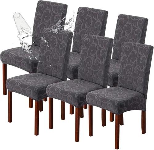 Vista 62 de Genina Fundas impermeables para sillas Parsons de comedor, fundas elásticas para sillas Parsons para comedor, cocina, funda protectora para silla