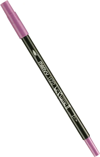 Vista 65 de Uchida 1122-C-3 Marvy Extra Fine Tip Le Plume II Rotulador de doble punta, azul