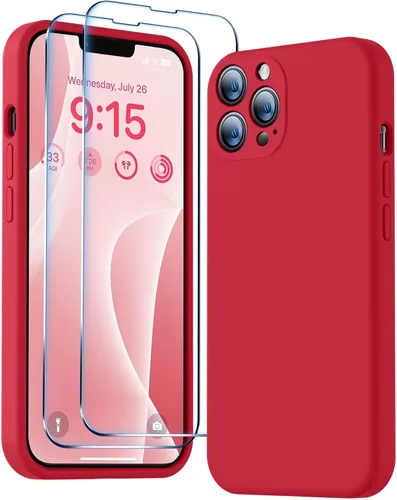 Vista 16 de BossKiss Funda compatible con iPhone 13 Pro, silicona de alta calidad mejorada [protección de cámara] [2 protectores de pantalla]