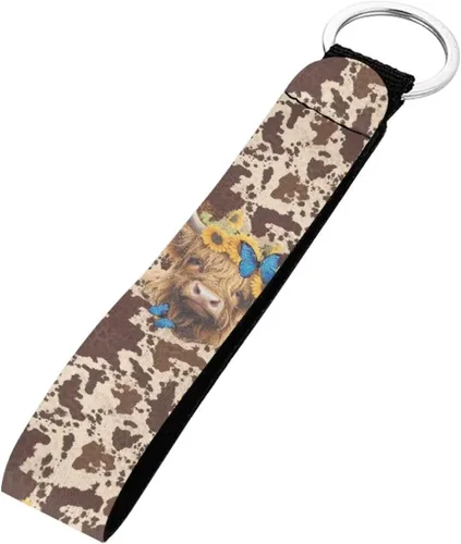 Vista 15 de INSTANTARTS Llavero automático Lanyard Hand Wrist Lanyard Correa de muñeca con anillo de metal