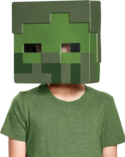 Vista 2 de Disguise Minecraft - Máscara de disfraz de zombi, talla única para niños
