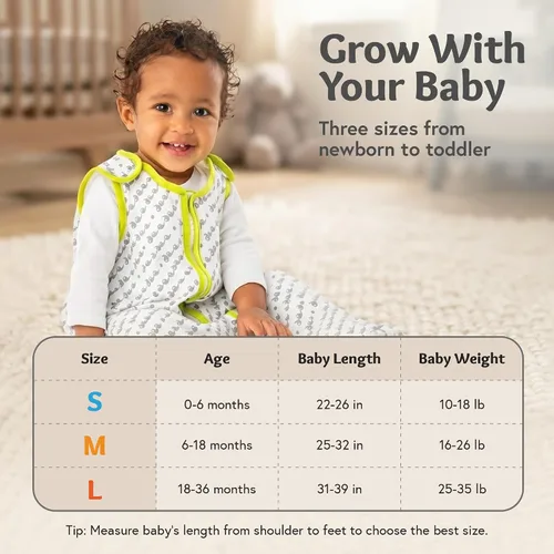 Vista 5 de rodar de bebé Deedee Sleep Lite bebé Saco de dormir
