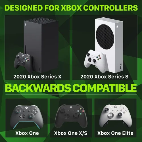 Vista 6 de Fosmon Quad PRO 2 MAX Charger Compatible with Xbox Series XS Xbox OneOne XOne S Elite Controllers High Speed Docking Charging with High Capacity 4X