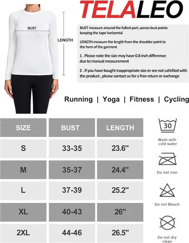 Vista 7 de TELALEO 4 Pack Women's Compression Shirt LongShort Sleeve Performance Workout Baselayer Athletic Top Gym Sports Gear