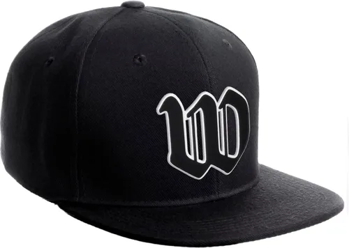 Vista 1134 de Daxton Gorra clásica con visera de billete plano con letras del alfabeto inglés antiguo de la A a la Z