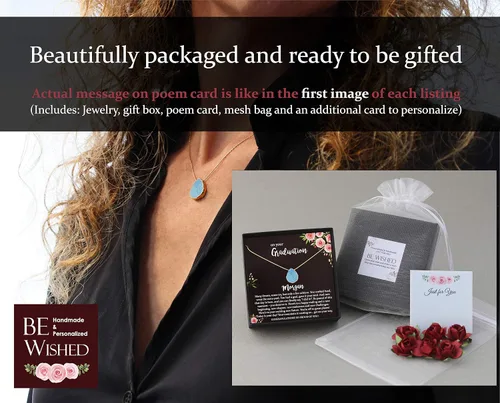 Vista 16 de Be Wished Regalos de condolencias por la pérdida de la madre, regalos conmemorativos llenos de oro para la pérdida de mamá, regalos de duelo, collar