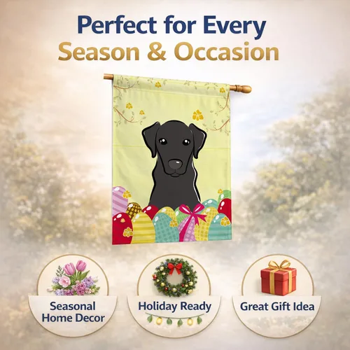 Vista 38 de Caroline's Treasures BB1923GF Bandera decorativa para jardín con diseño de Border Collie, para caza de huevos de Pascua, para jardín, jardín, patio