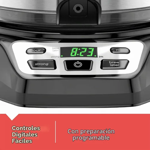 Vista 6 de BLACK+DECKER Cafetera programable de 12 tazas*, color negro
