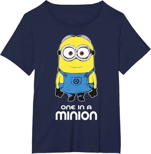 Vista 20 de Despicable Me Camiseta estampada Minions Bob One in A Minion Negro