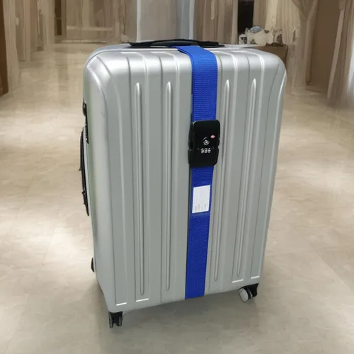 Vista 2 de Correa de equipaje de viaje ajustable para maleta con cerradura de combinación TSA, paquete de 2