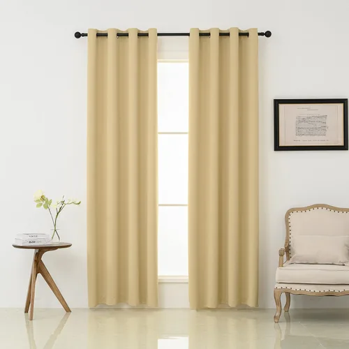 Vista 74 de Pickluc - Paneles de cortinas opacas con ojales, cortinas para bloquear la luz para el dormitorio, aisladas térmicamente, reducción de ruido