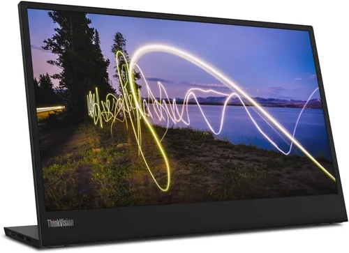 Vista 7 de Lenovo ThinkVision M15 15.6" Full HD WLED LCD Monitor - 16:9 - Raven Black