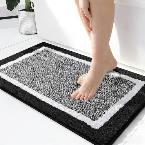 Vista 88 de OLANLY Alfombras de baño 24x16, tapetes de baño extra suaves y absorbentes de microfibra, antideslizantes, lavables a máquina, secan rápido