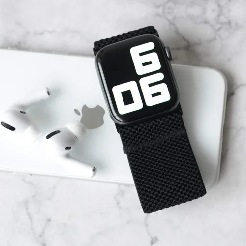 Vista 3 de Tefeca - Correa estampada y elásticada de repuesto para Apple Watch, ultrancha