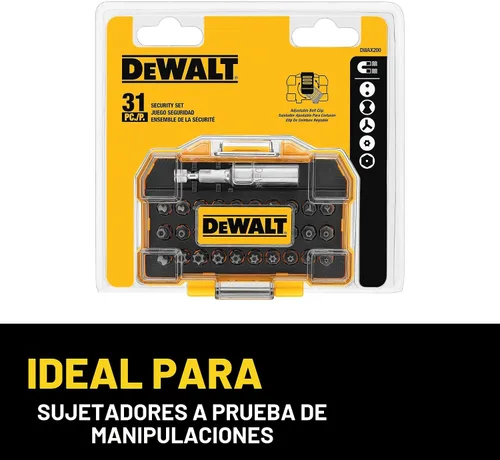 Vista 4 de DEWALT DWAX200 Juego de destornilladores de seguridad, 31 piezas (Paquete de 5)